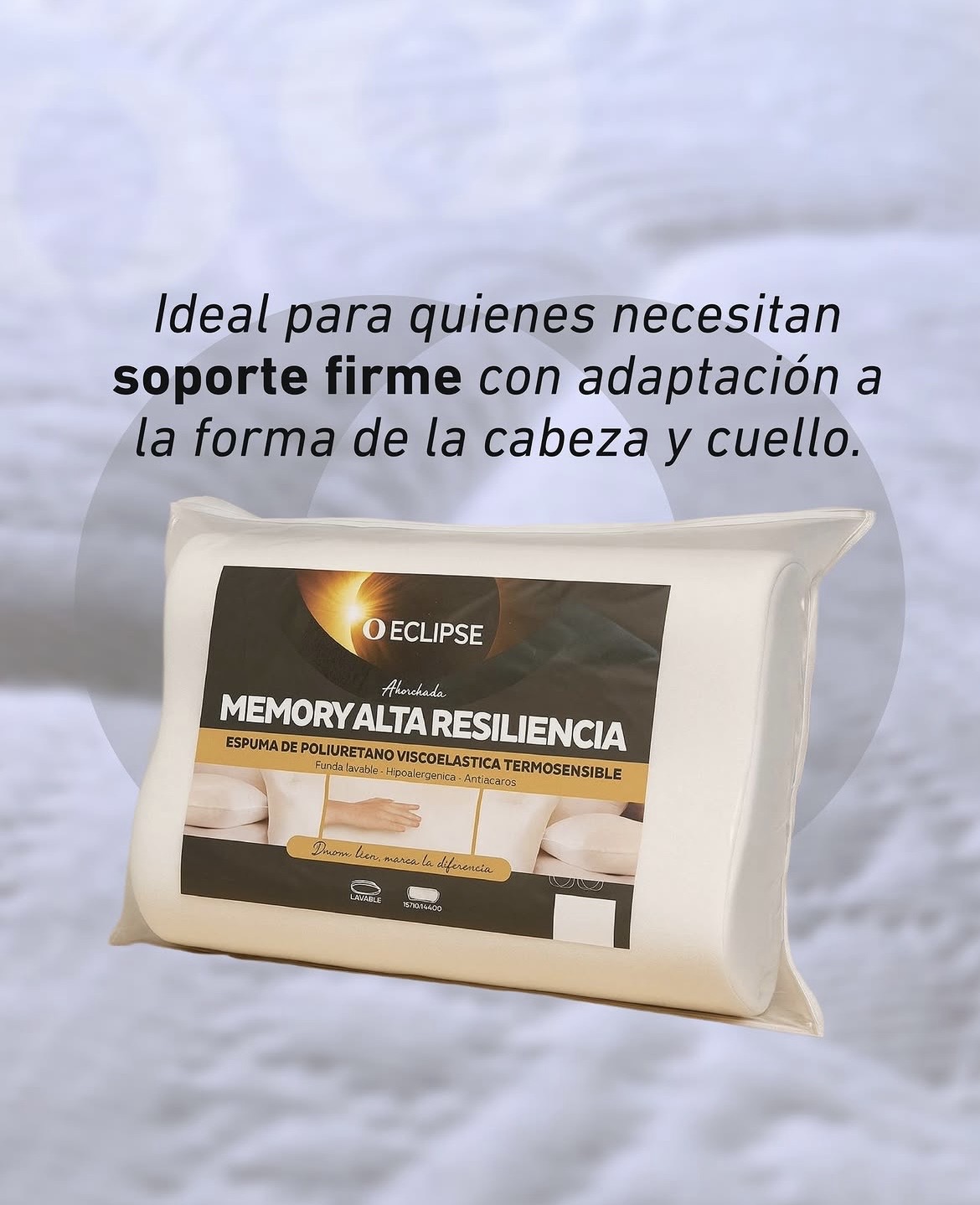 Almohada Eclipse viscoelástica cervical